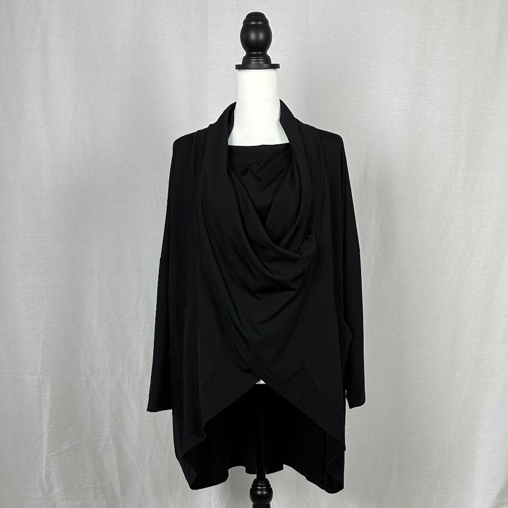 Marigold Shadows Black Long Sleeve Tunic